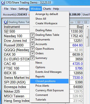 gci user guide manual screenshot close trades 2